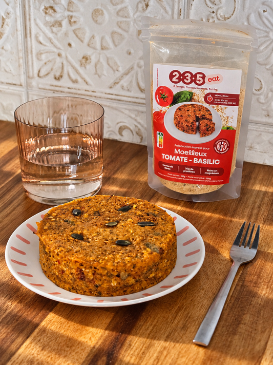 Moelleux salé repas Tomate Basilic