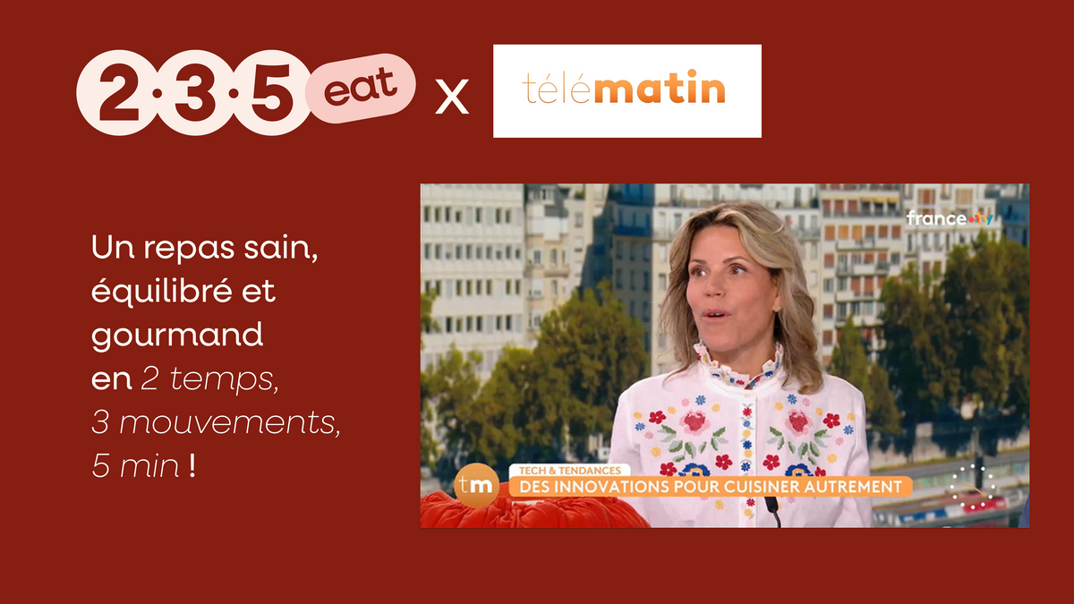 Charger la vidéo : Passage de 235 EAT les moelleux salés sur France 2 - télématin ! Vu dans la section "une nouvelle façon de cuisiner"